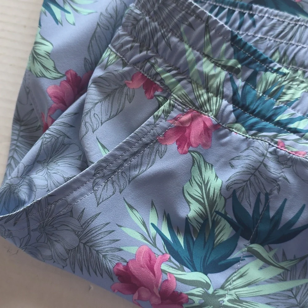 Duluth Trading Co Spring Vacation Blue Floral Skirt Size XL Pockets - Picture 9 of 11